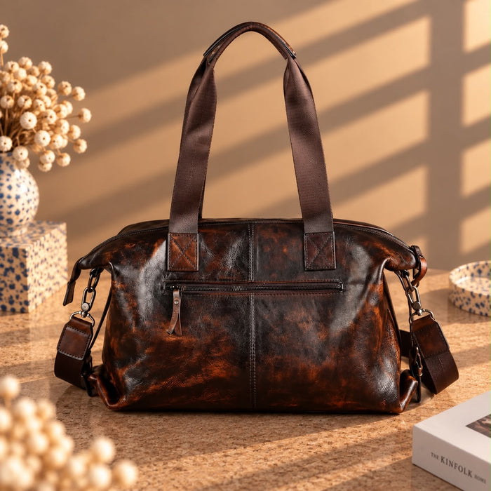 Sac Cabas Cuir Vintage Voyage - Cordane